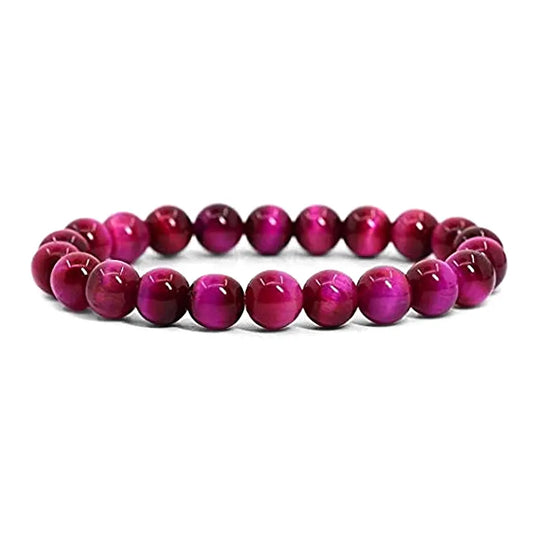oeil de tigre rose billes 8mm