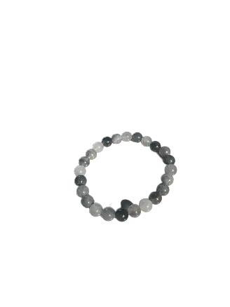 bracelet quartz nuage billes 8mm