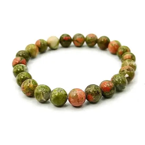 bracelet unakite billes 8mm