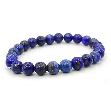 Bracelet Lapis lazuli billes 8mm