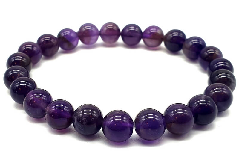 bracelet pierre semi-precieuse améthyste 