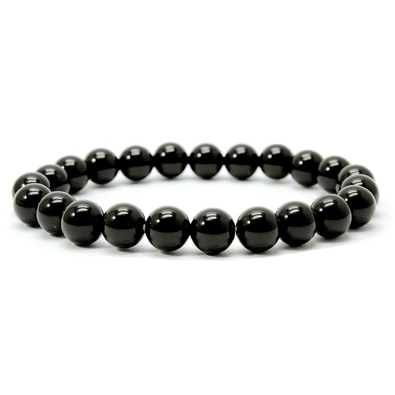 onyx noir bracelet billes 8mm