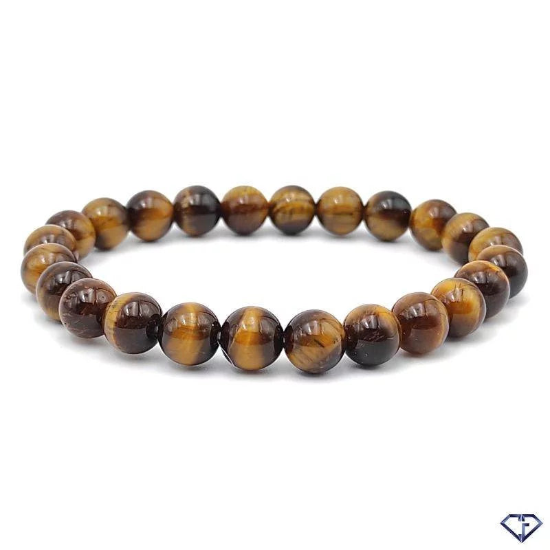 oeil de tigre bracelet billes 8mm
