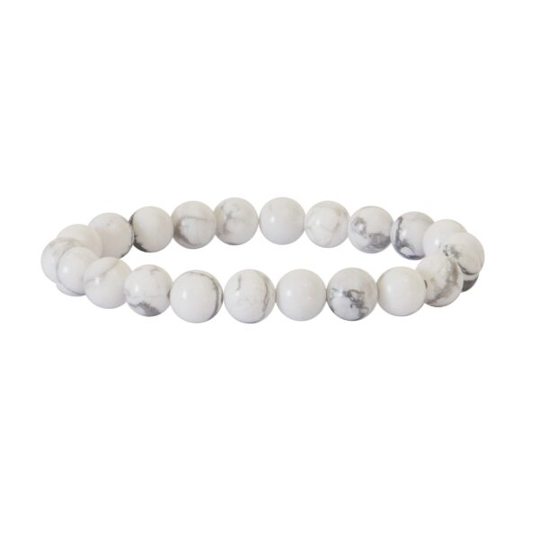 bracelet howlite billes 8mm