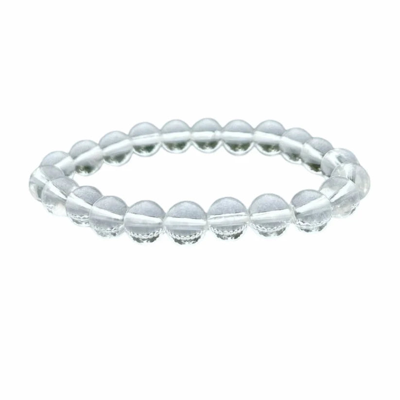 quartz clair bracelet billes 8mm