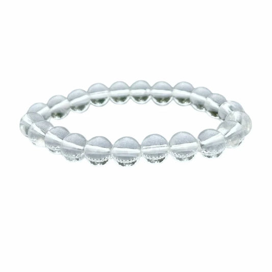 quartz clair bracelet billes 8mm
