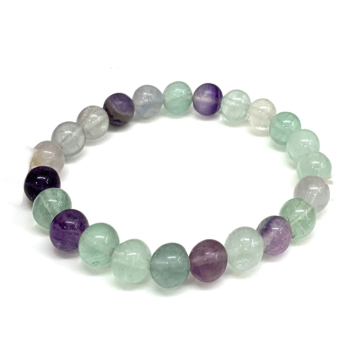 bracelet fluorite billes 8mm