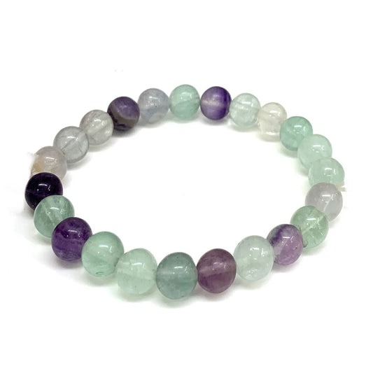 bracelet fluorite billes 8mm
